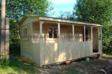 Хозблок (бытовка) 3х4,5 с террасой Витебская обл., г.Поставы