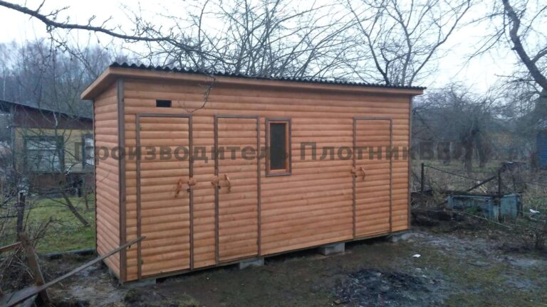 Хозблок под инвентарь 3в1 с туалетом и душевой Воложинский р-н, д.Киевец
