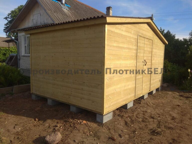 Хозблок с распашными дверями СТ Лесное, Пуховичский р-н